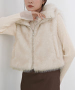 ミックスファーＷジップベスト