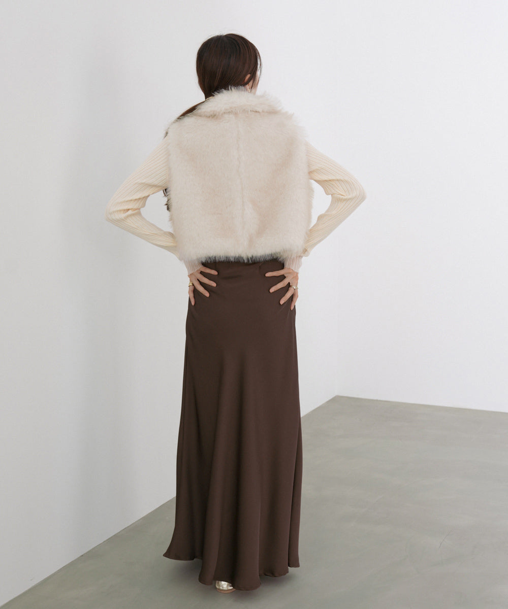 ミックスファーWジップベスト – Bab