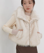 ミックスファーＷジップベスト