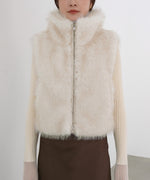 ミックスファーＷジップベスト