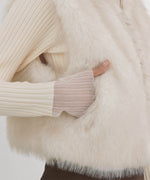 ミックスファーＷジップベスト