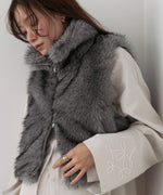 ミックスファーＷジップベスト