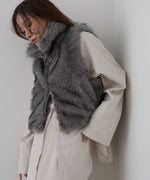 ミックスファーＷジップベスト