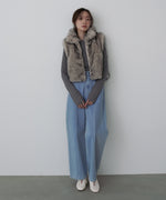 ミックスファーＷジップベスト