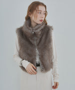 ミックスファーＷジップベスト