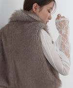 ミックスファーＷジップベスト