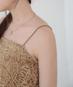 コード刺繍ベロアビスチェ