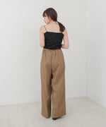 コード刺繍ベロアビスチェ