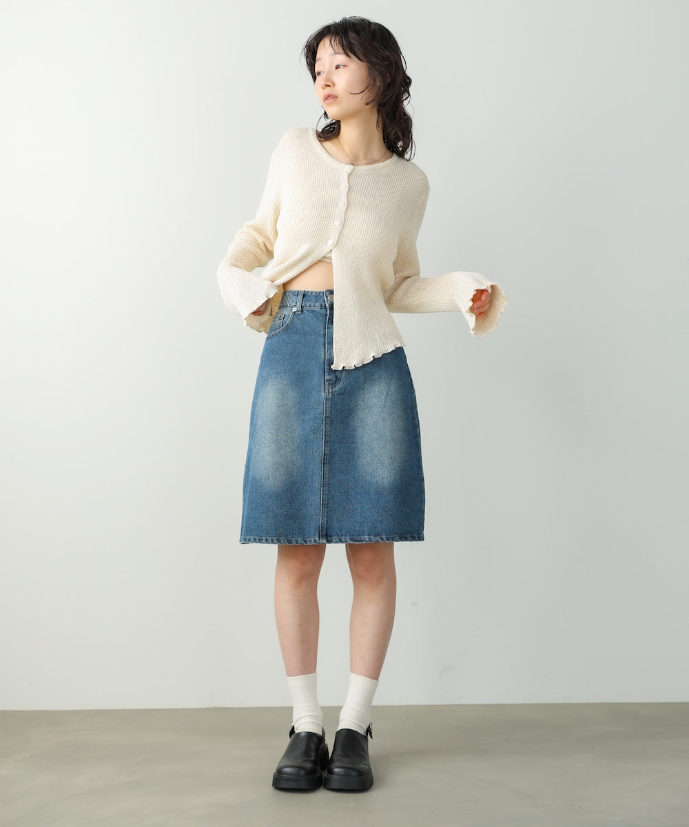 １２ＯＺデニムミディスカート
