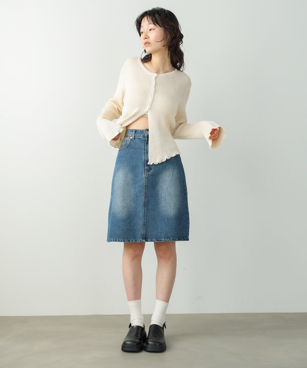 １２ＯＺデニムミディスカート