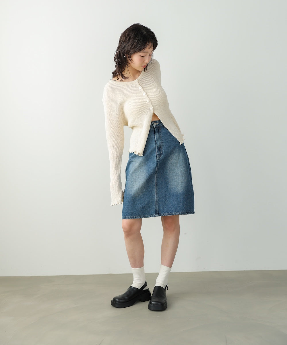１２ＯＺデニムミディスカート