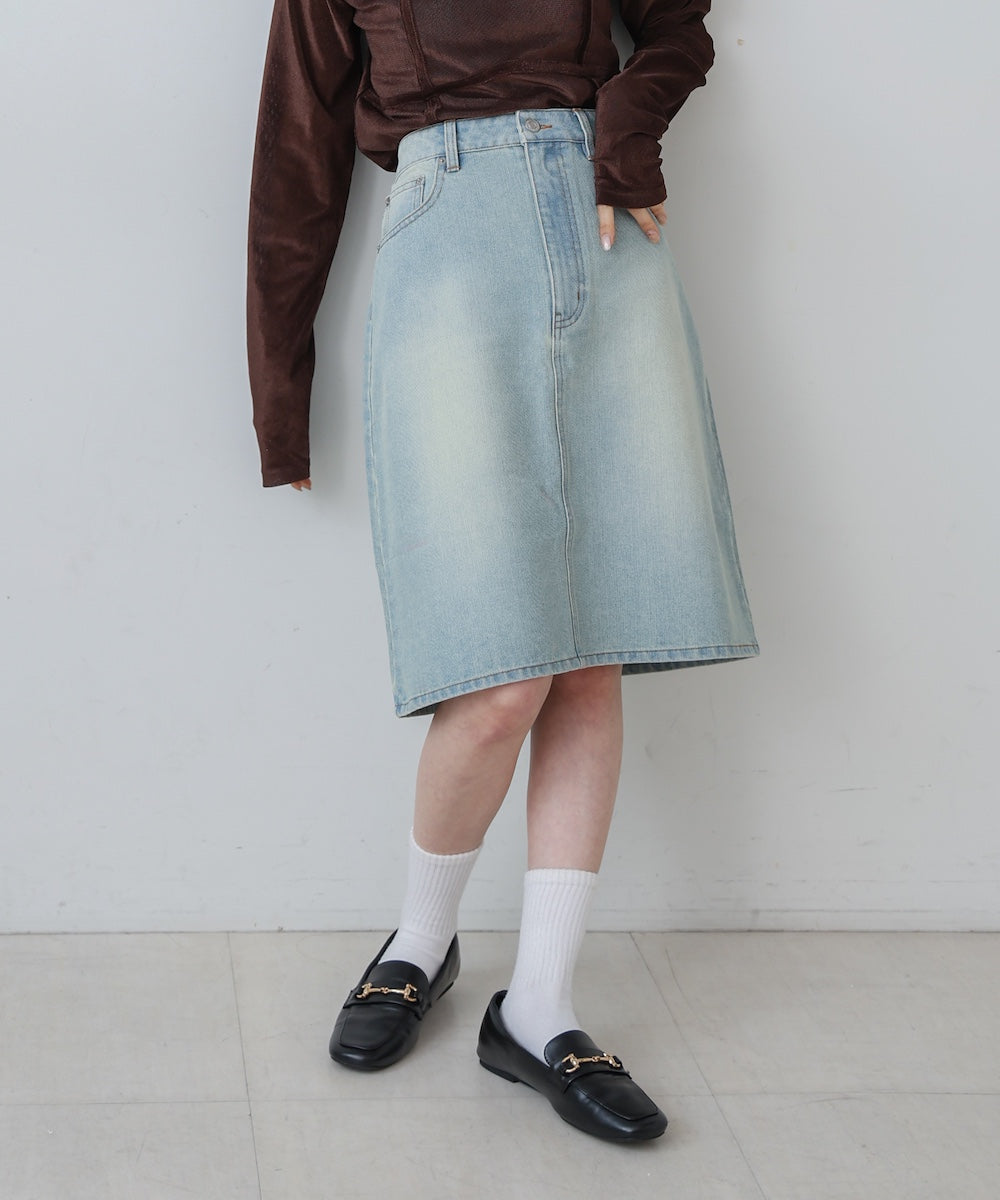 １２ＯＺデニムミディスカート