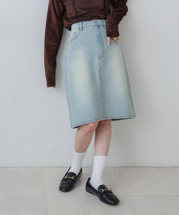 １２ＯＺデニムミディスカート