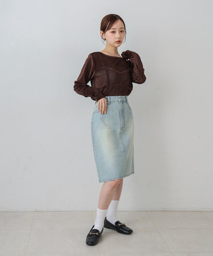 １２ＯＺデニムミディスカート