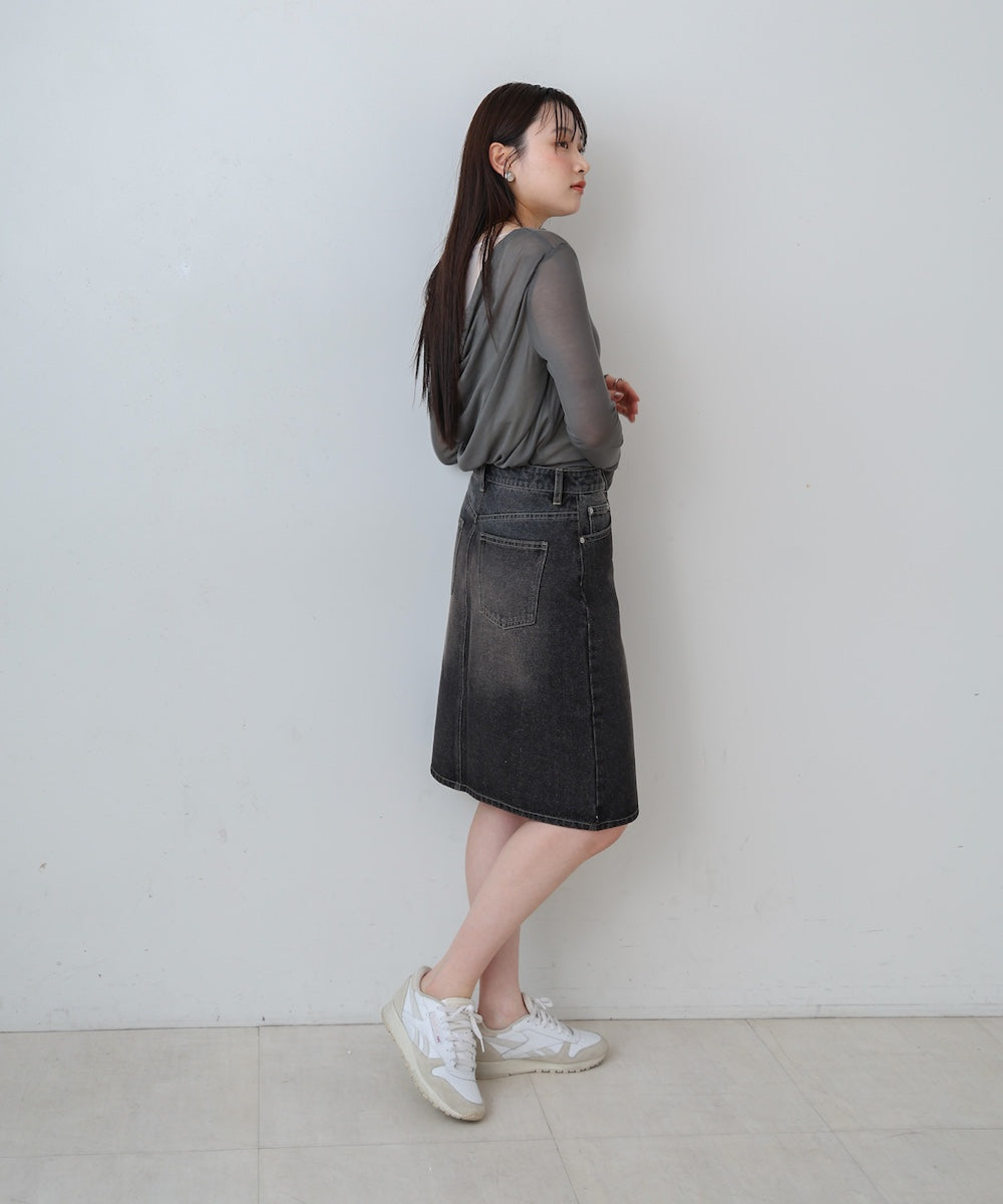 １２ＯＺデニムミディスカート