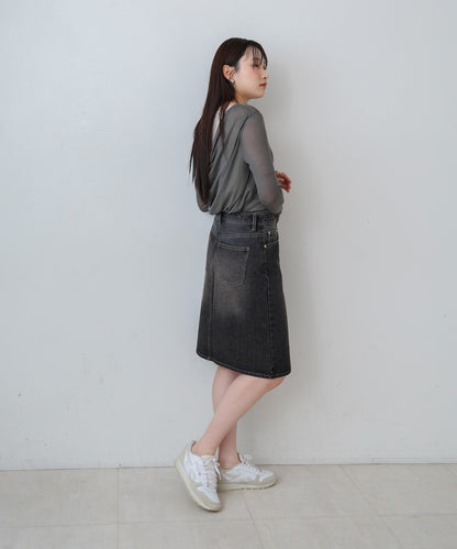 １２ＯＺデニムミディスカート