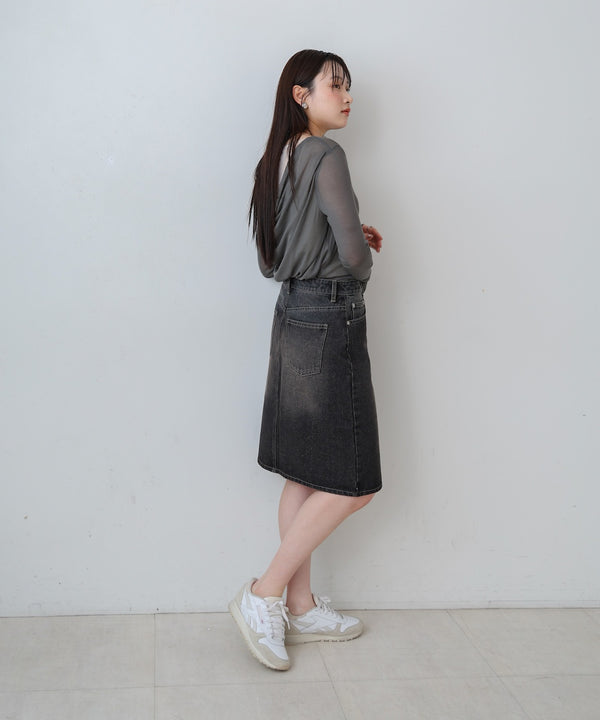 １２ＯＺデニムミディスカート