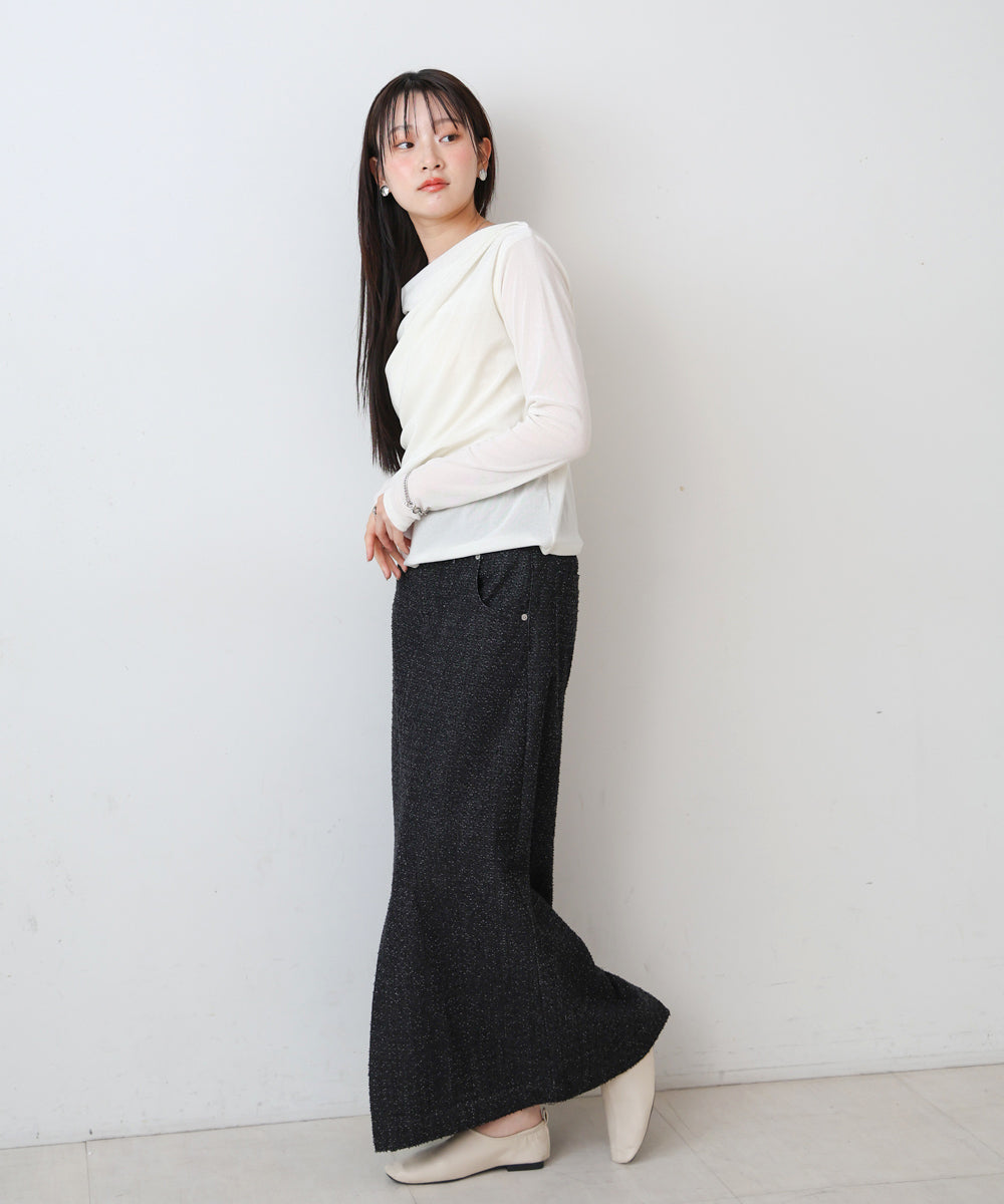 シアーベロアドレーププルオーバー