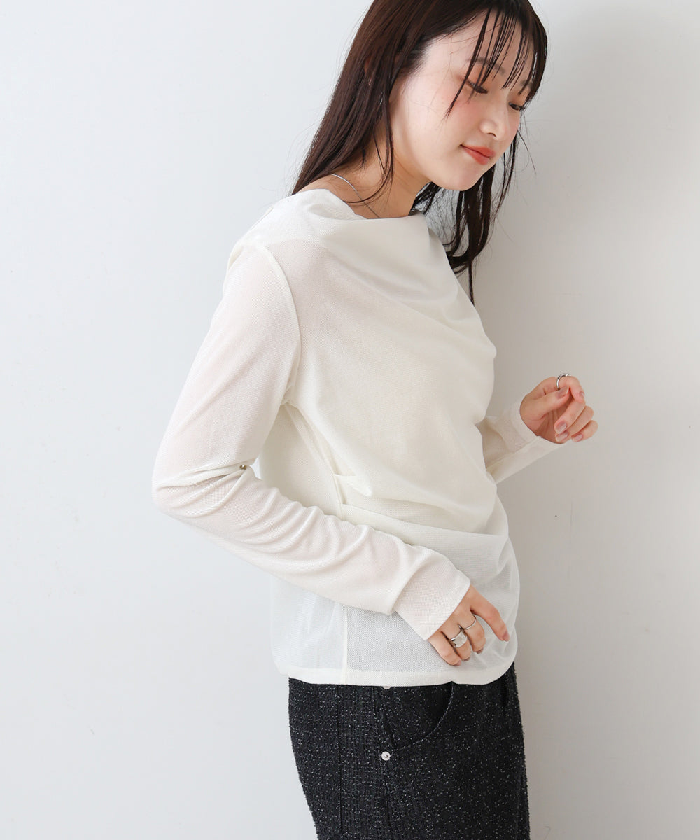 シアーベロアドレーププルオーバー