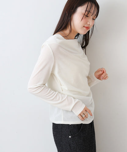 シアーベロアドレーププルオーバー