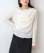 シアーベロアドレーププルオーバー