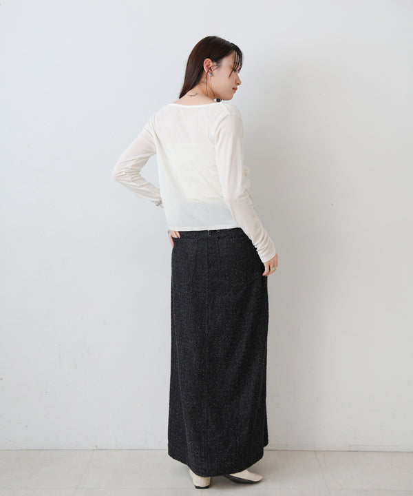 シアーベロアドレーププルオーバー