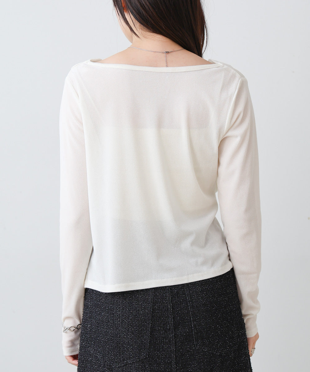 シアーベロアドレーププルオーバー