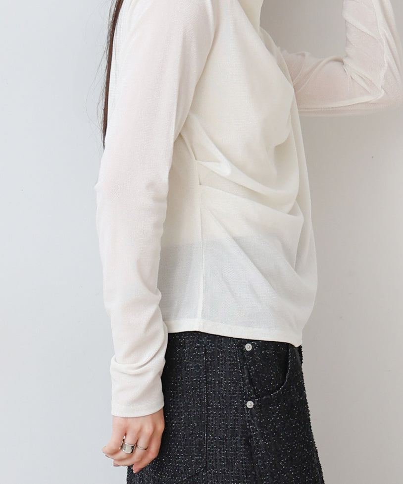 シアーベロアドレーププルオーバー