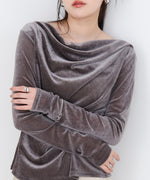 シアーベロアドレーププルオーバー