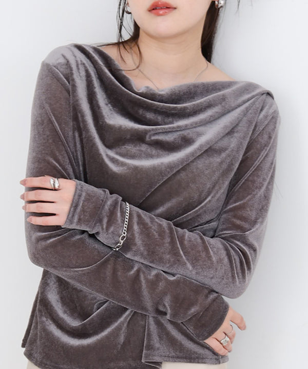 シアーベロアドレーププルオーバー