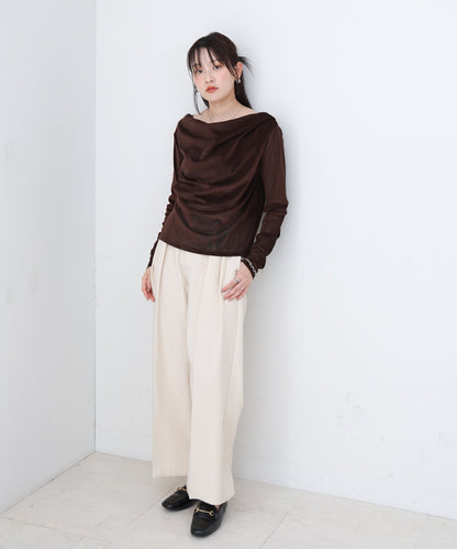 シアーベロアドレーププルオーバー