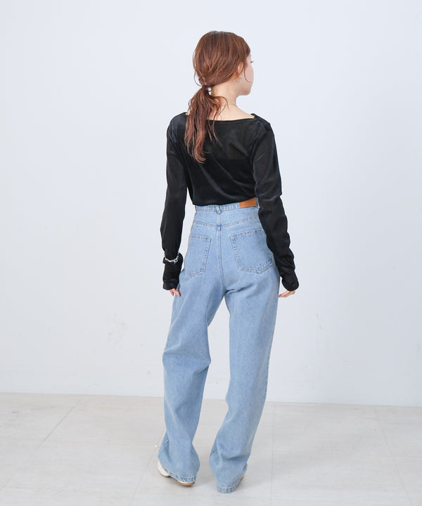 シアーベロアドレーププルオーバー