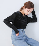 シアーベロアドレーププルオーバー