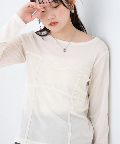 シアーベロアビスチェドッキングプルオーバー