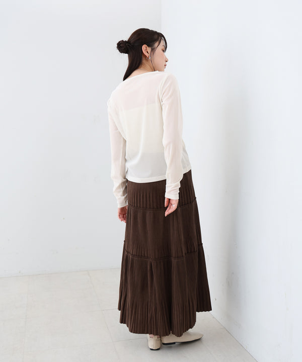 シアーベロアビスチェドッキングプルオーバー