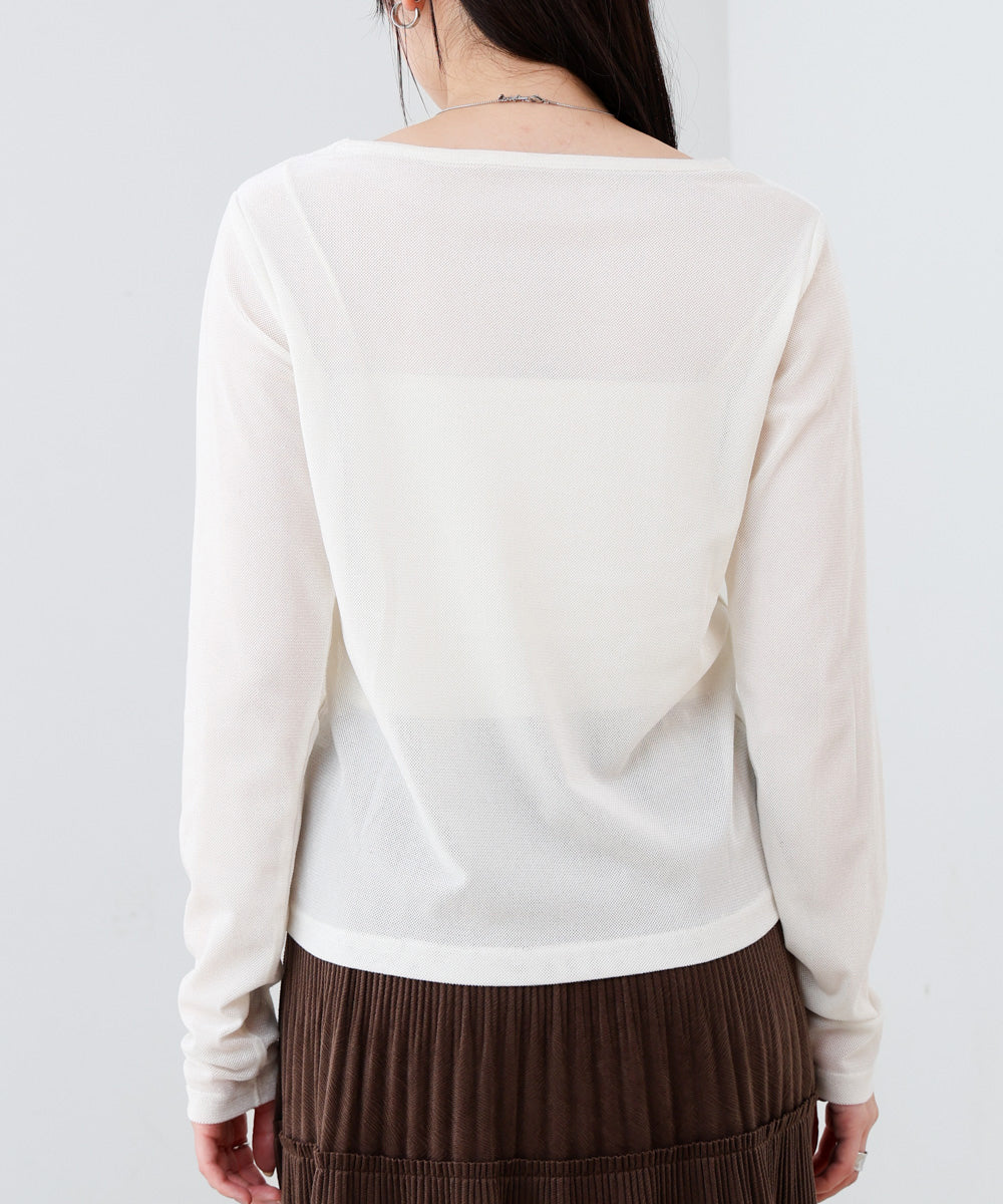 シアーベロアビスチェドッキングプルオーバー