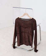 シアーベロアビスチェドッキングプルオーバー