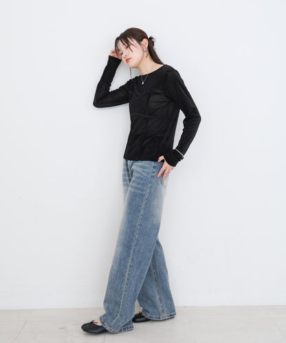 シアーベロアビスチェドッキングプルオーバー