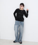 シアーベロアビスチェドッキングプルオーバー