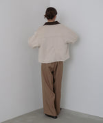 フェイクスエード×コーデュロイショートカバーオール