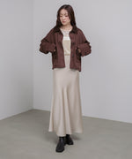 フェイクスエード×コーデュロイショートカバーオール