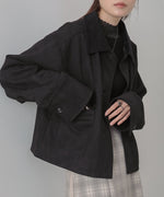 フェイクスエード×コーデュロイショートカバーオール