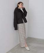 フェイクスエード×コーデュロイショートカバーオール