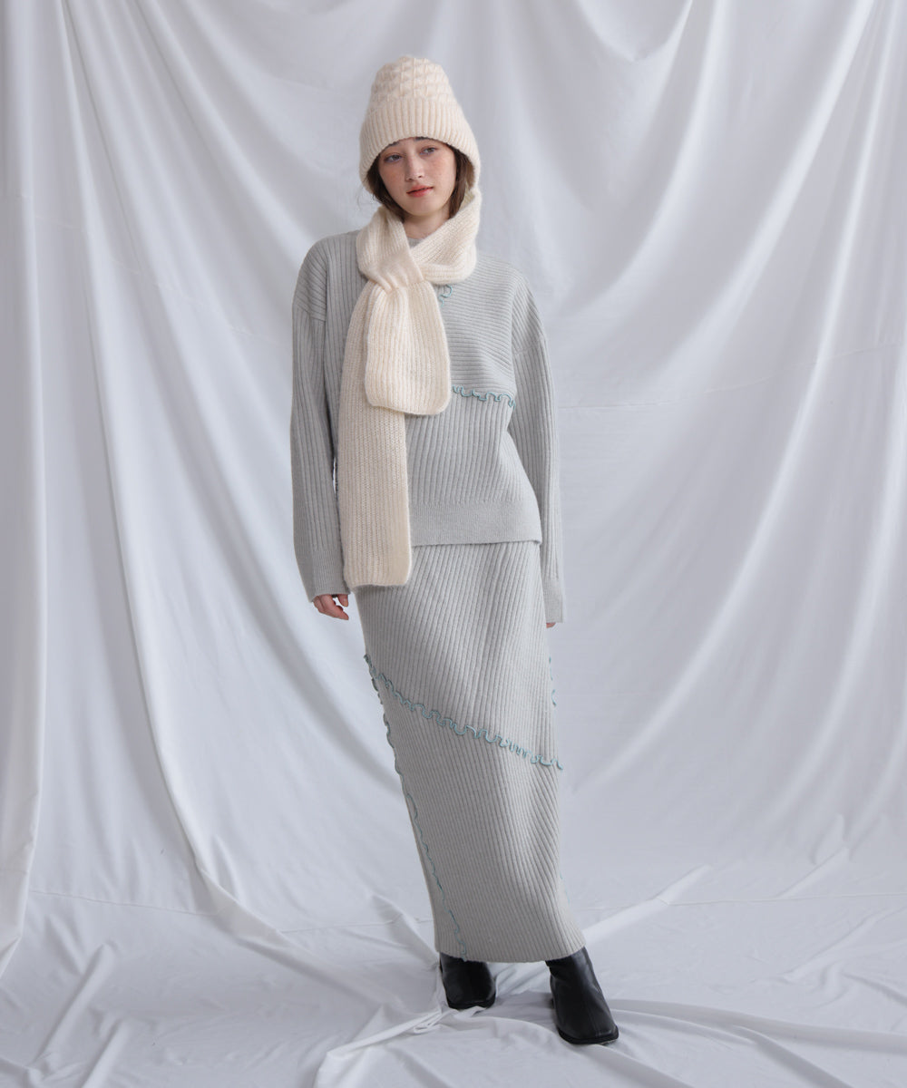 マフラードッキングニットキャップ