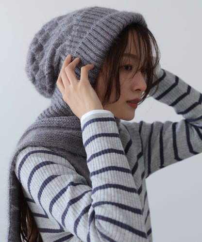 マフラードッキングニットキャップ