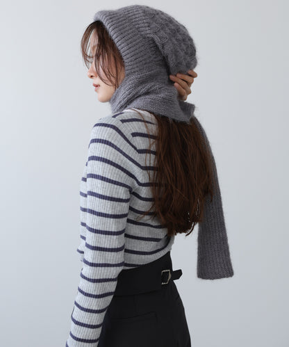 マフラードッキングニットキャップ