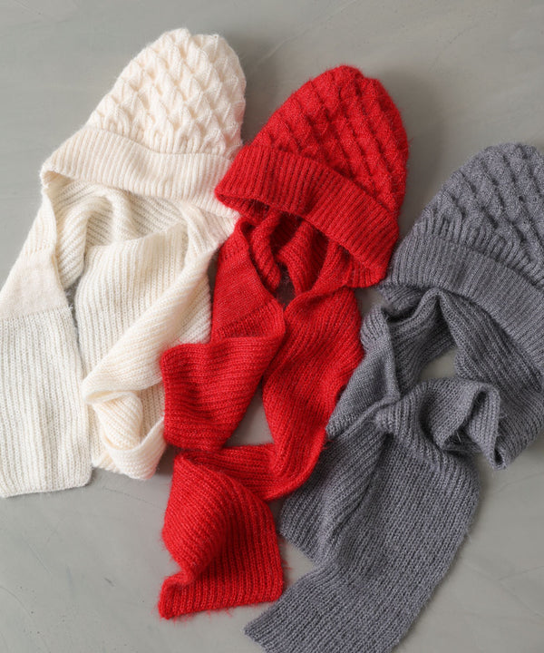 マフラードッキングニットキャップ