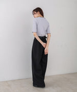 ウェーブメローハーフスリーブリブカットソー