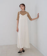 ウェーブメローハーフスリーブリブカットソー