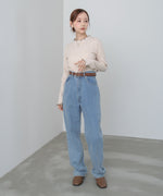 【選べるデザイン】ウェーブメローリブカットソー